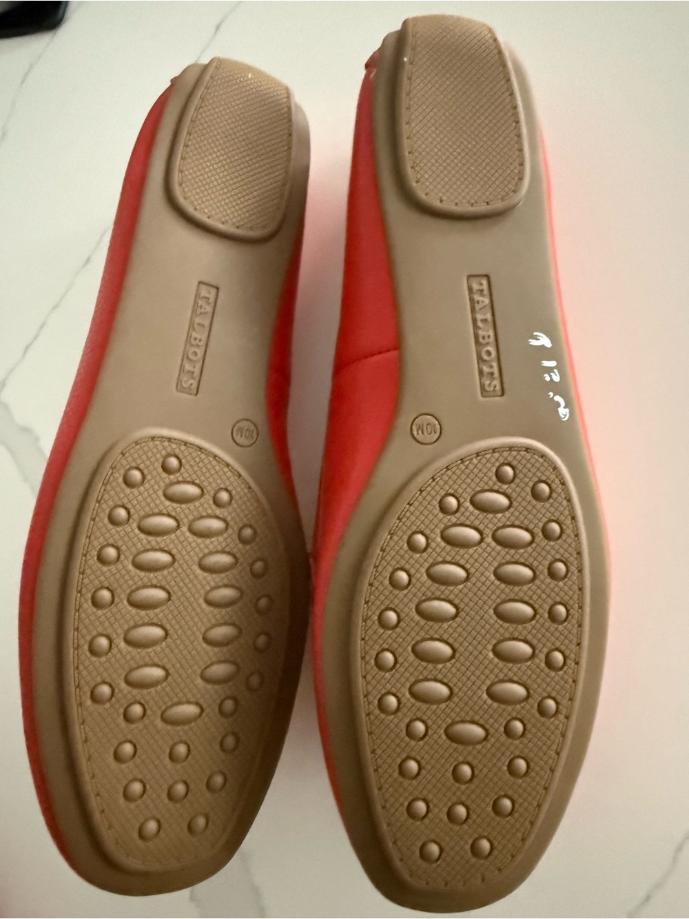 Talbots NWOT Red Leather EVERSON Tassel Loafers horsebit detail SZ 10 - Picture 3 of 7